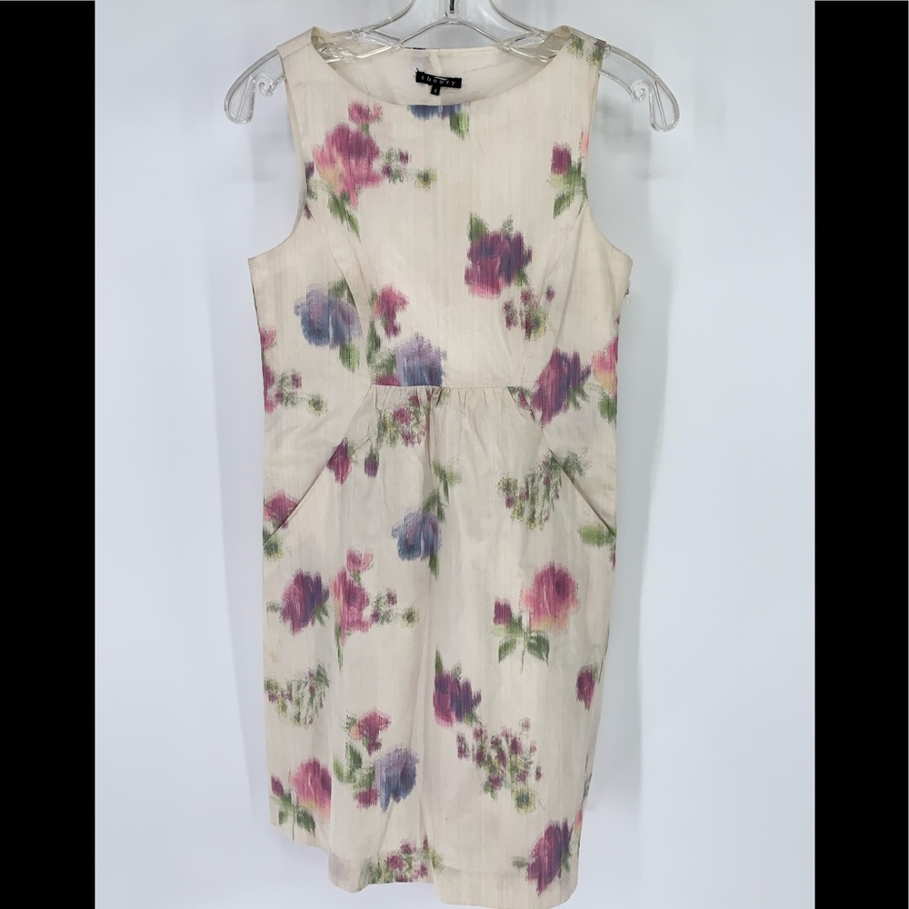 THEORY~ DRESS Size 0 watercolor